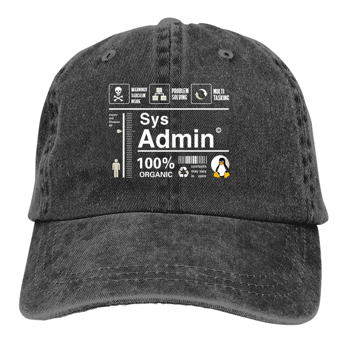 Stussy Bucket Hat - Zestaw Linux Infografika Sys Admin Penguin