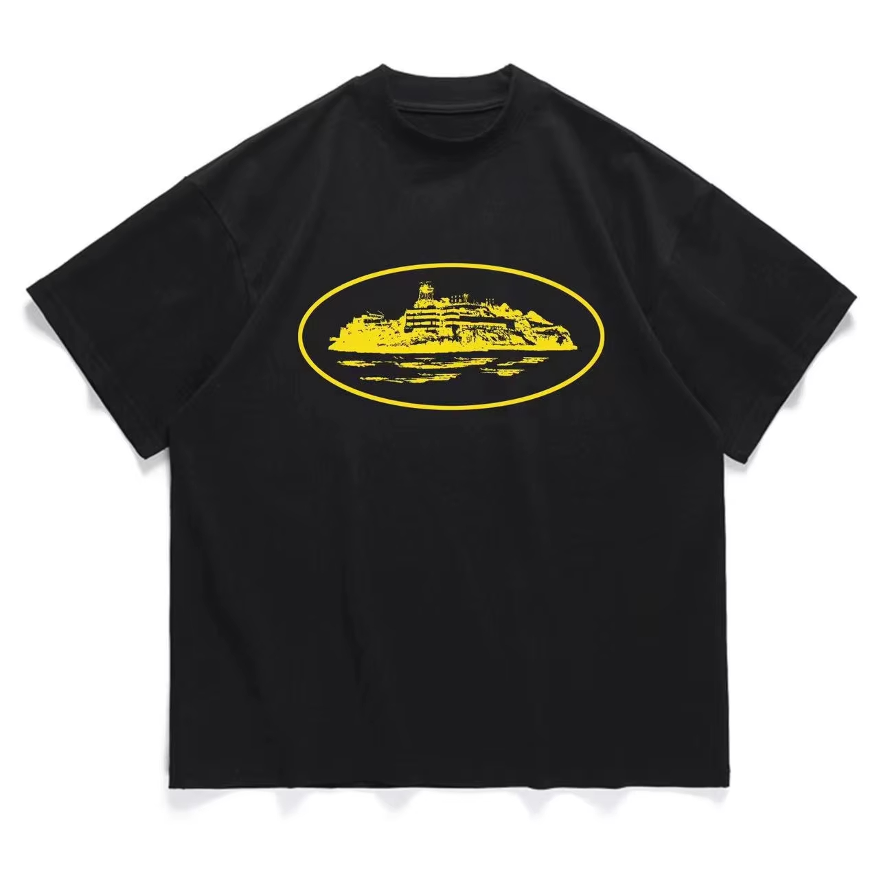 Yellow Streetwear Brand - Żółta Klasyczna Koszulka z Logo Premium