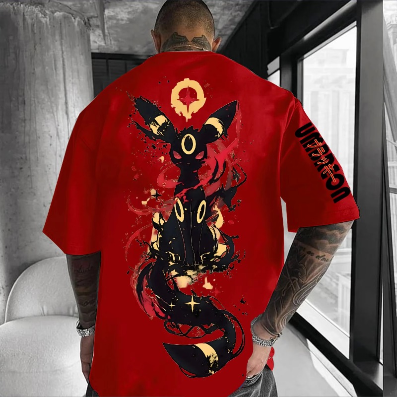 Streetwear Brand Trends - Koszulka z nadrukiem Pokémon, edycja limitowana,