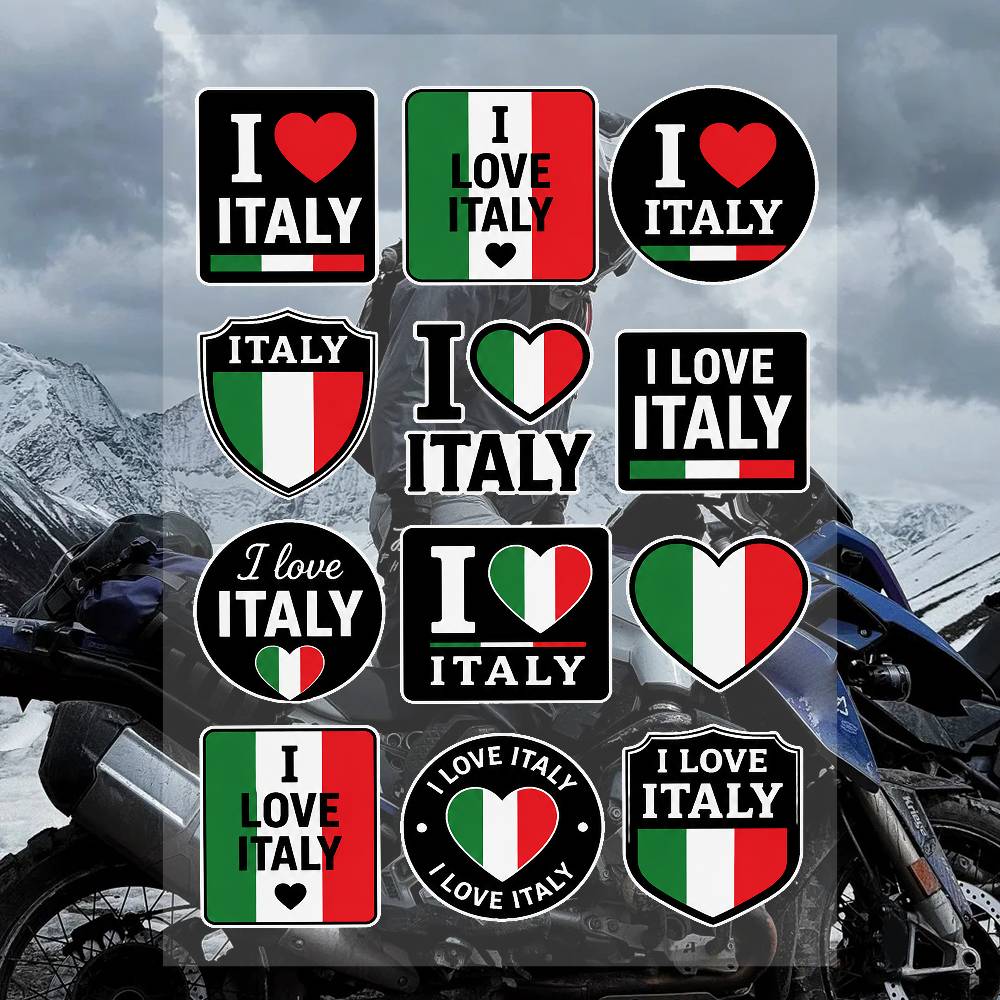 Streetwear Brand Italy - Zestaw naklejek marki A-Italy Streetwear, wodoodporne