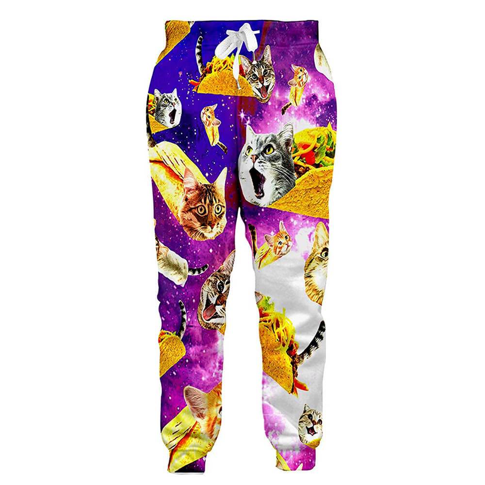 Streetwear Brand Cat - PLstar Cosmos Brand Trousers Pizza Cat